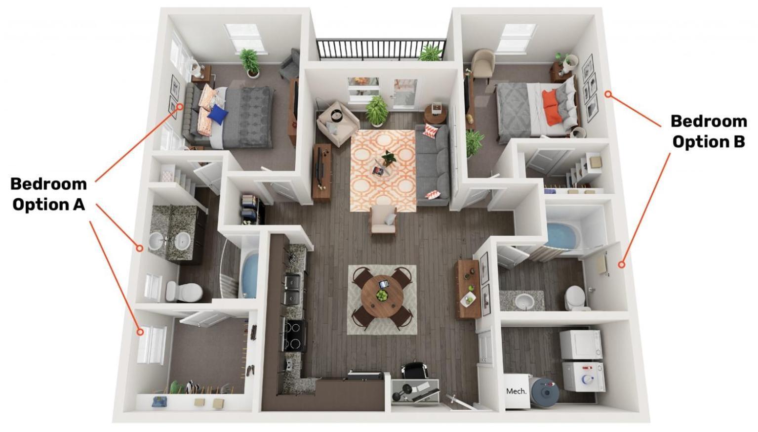Grand Two Bedroom Two Bathroom Apartment With Balcony Gainesville Exterior foto
